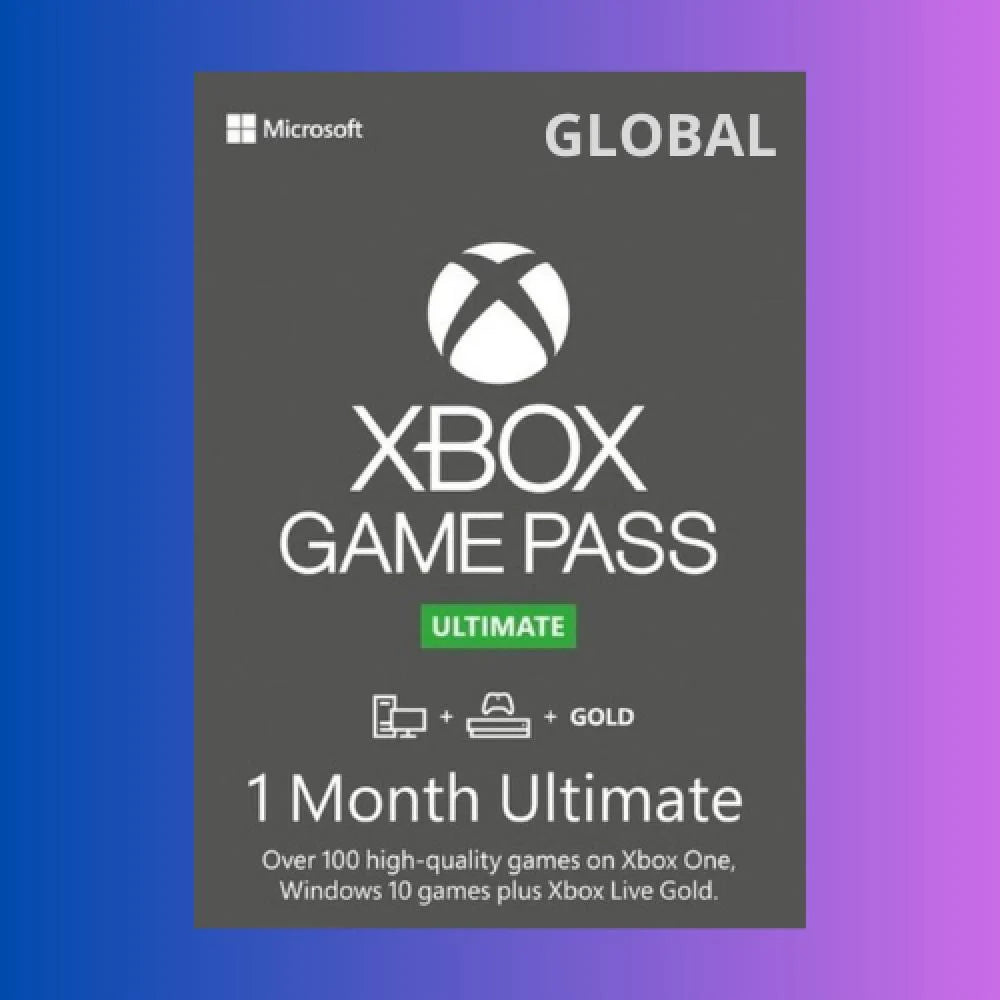 Xbox Game Pass Ultimate –  GLOBAL | 1 Month Membership | Xbox Series X|S, Xbox One, Windows DIGITAL CODE Xbox Game Pass Ultimate –  GLOBAL | 1 Month Membership | Xbox Series X|S, Xbox One, Windows DIGITAL CODE